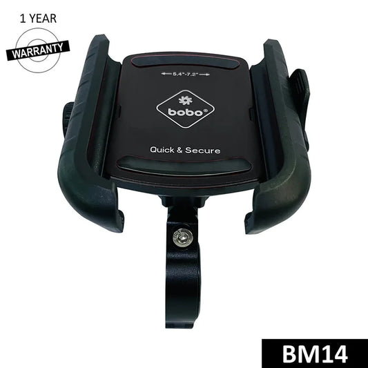 BOBO BM14 Black quick release bike phone holder
BOBO BM14 bike phone holder with quick release design and vibration-damping mount for secure rides.