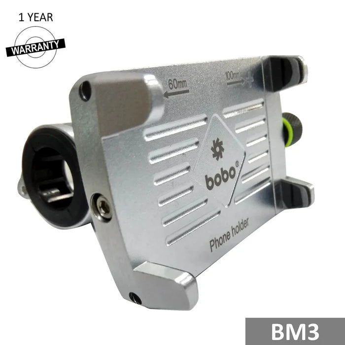BOBO Aluminium Mobile Holder for Bikes
Adjustable aluminium phone mount designed for motorcycles and bikes