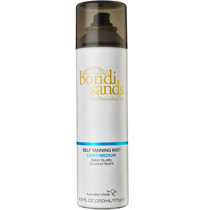 Bondi Sands Self Tanning Mist Light/Medium in a 250ml bottle, natural tanning oil and lotion for a sun-kissed glow.