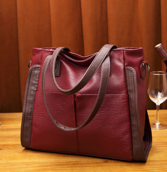 BP850 - Stylish Soft Leather Laptop Bag