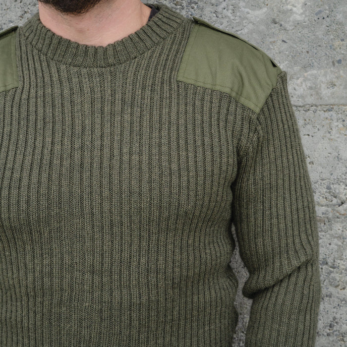 British Army Olive Drab Wool Jersey - British Army Surplus - Fleeces & Jerseys