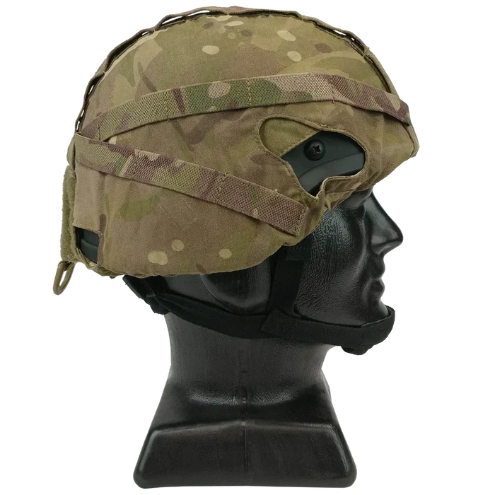 British MTP Virtus Helmet Cover - NVG and Rail Cutouts - British Army Surplus - Helmets
