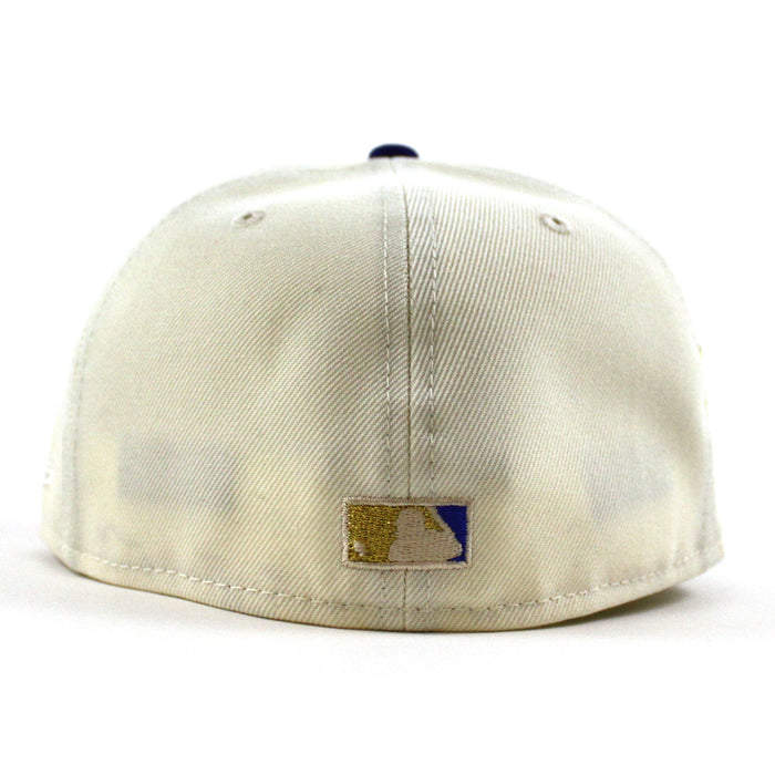 BROOKLYN DODGERS 42 JACKIE ROBINSON New Era 59Fifty Fitted Hat (Chrome White Royal Blue Green Under Brim)
