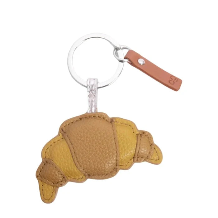 Brown Croissant Keyring