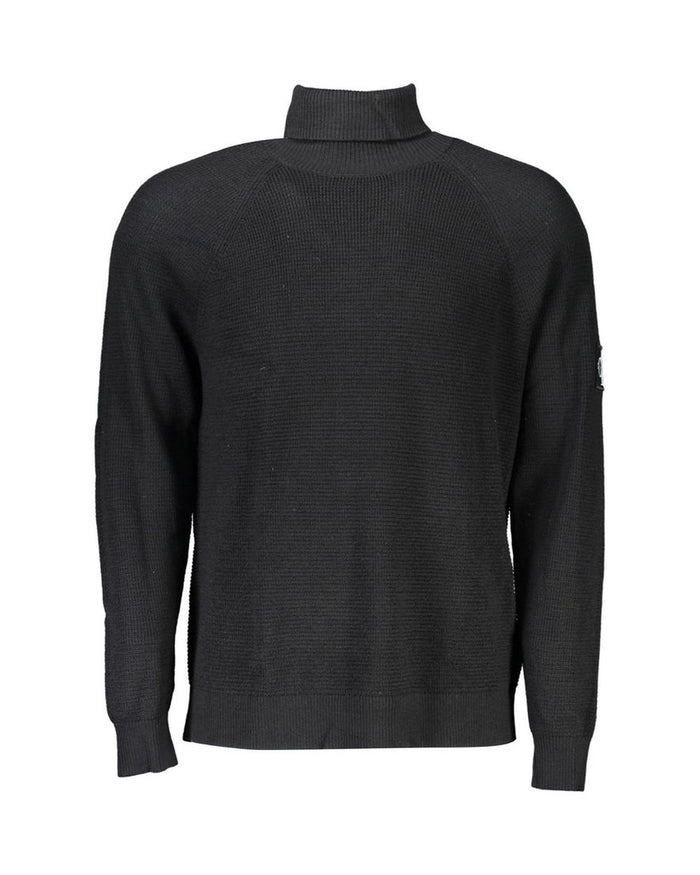 Calvin Klein Black Wool Mens Sweater
