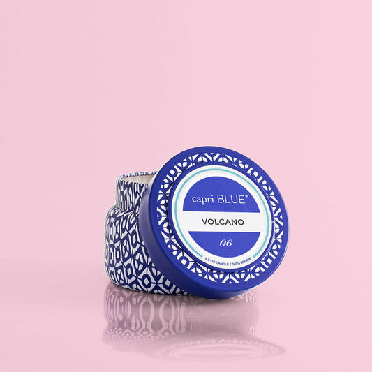 Capri Blue Volcano Blue Printed Travel Tin Candle 8.5oz