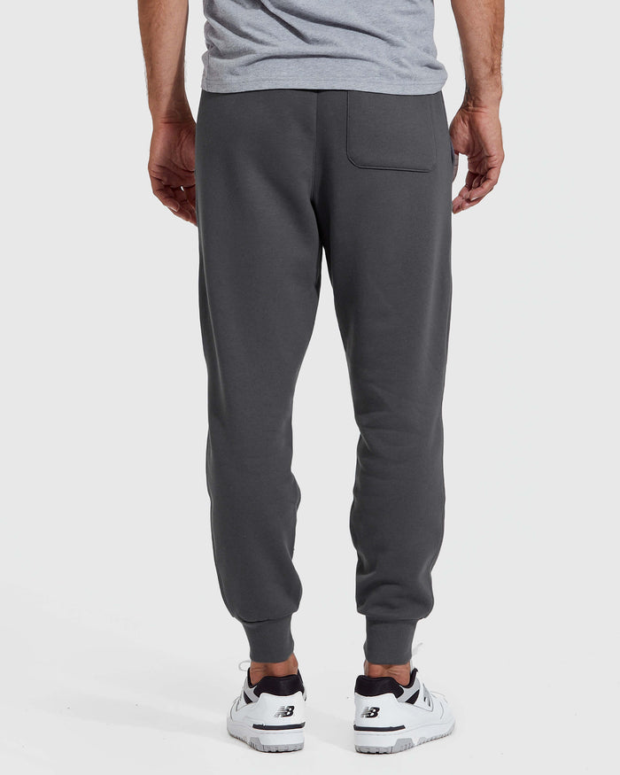 Carbon Fleece French Terry Joggers with elastic cuffs and patch pocket.
