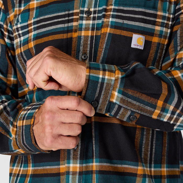 Carhartt Rugged Flex Relaxed Fit Midweight Flannel Long-Sleeve Plaid Shirt