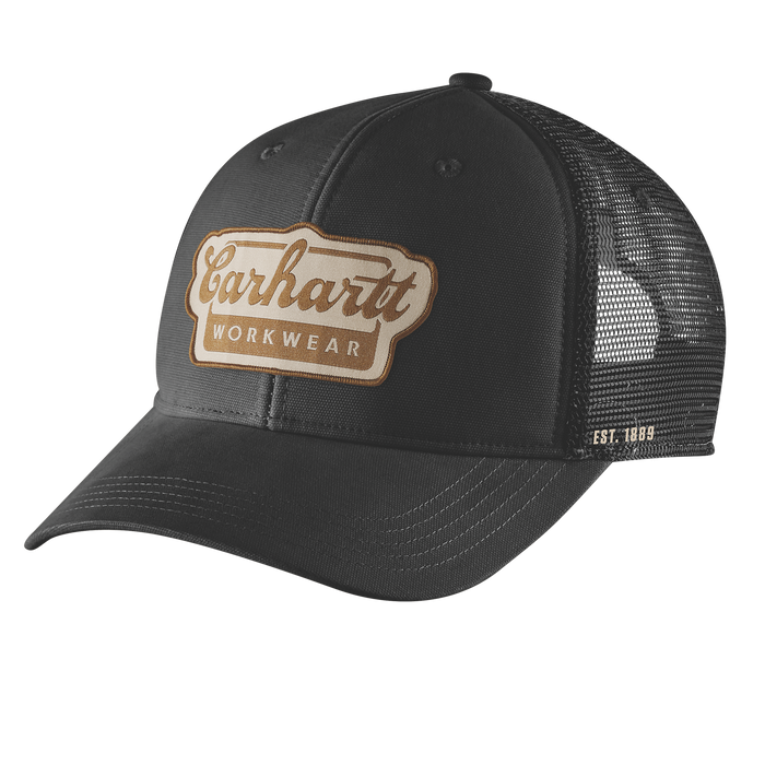 Carhartt Rugged Flex Twill Mesh Back Script Patch Cap
