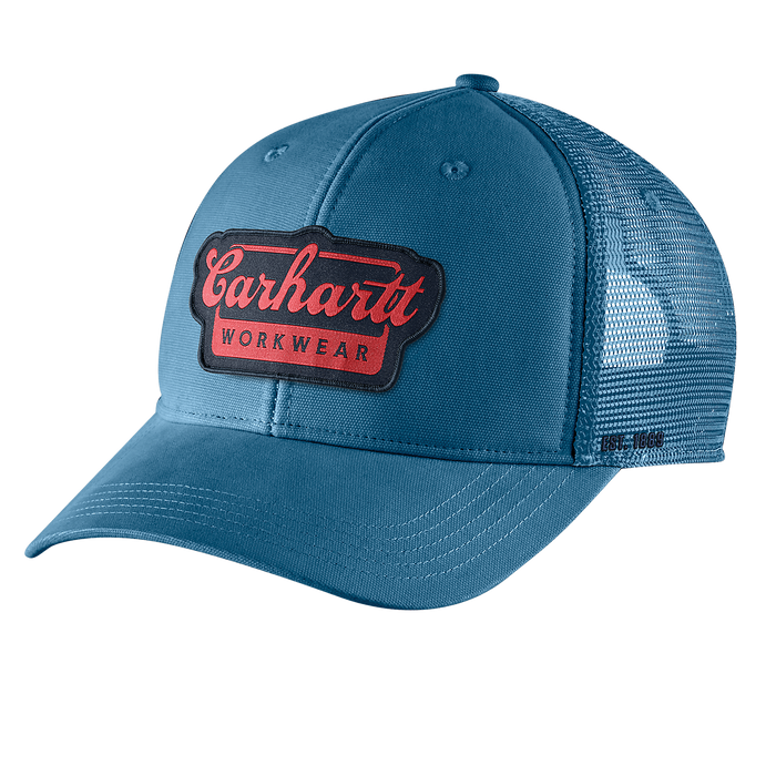 Carhartt Rugged Flex Twill Mesh Back Script Patch Cap