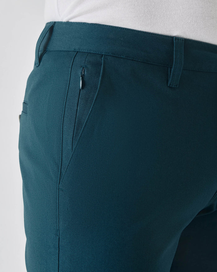Centurion Slim Twill Chino Pant with zip-pocket and belt loops.