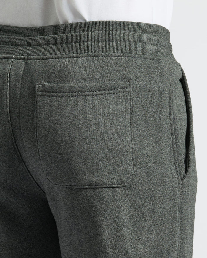 Charcoal Heather Gray Fleece French Terry Joggers 2-Pack close-up with pockets.
