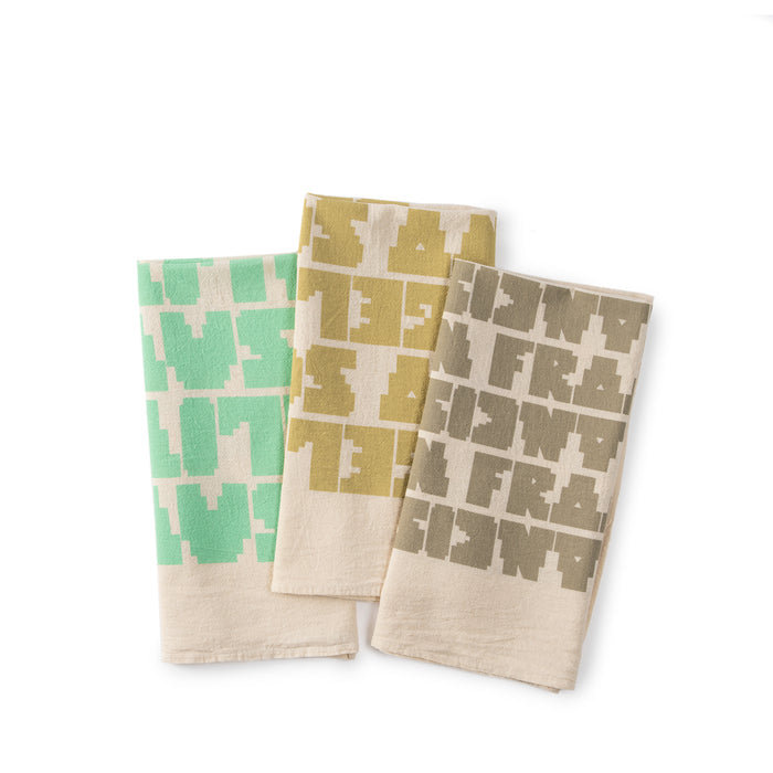 House Industries Cities Towel in Los Angeles/Sausalito/San Francisco