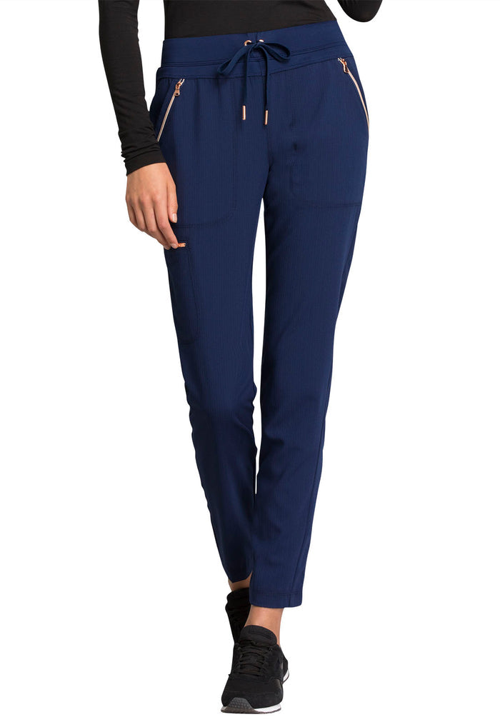 Clearance Cherokee Statement Mid Rise Tapered Leg Drawstring Scrub Pants