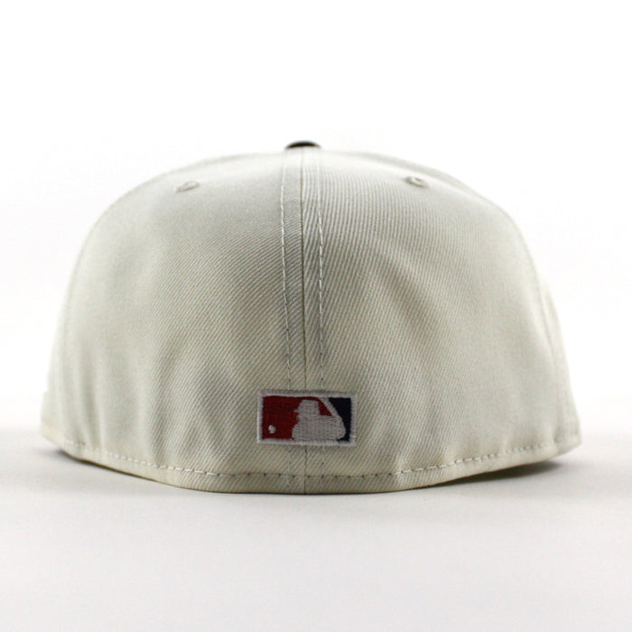 Cleveland Indians Champions ’95 New Era 59Fifty Fitted Hat (Chrome White Navy Green Under Brim)