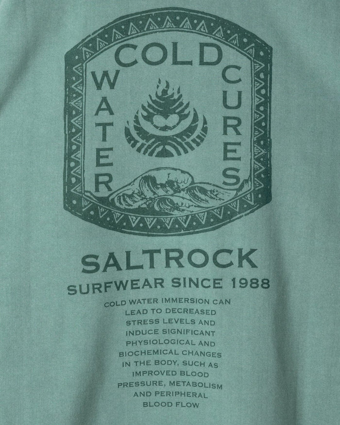 Cold Water Cures Mens Oversized Sweatshirt in Green