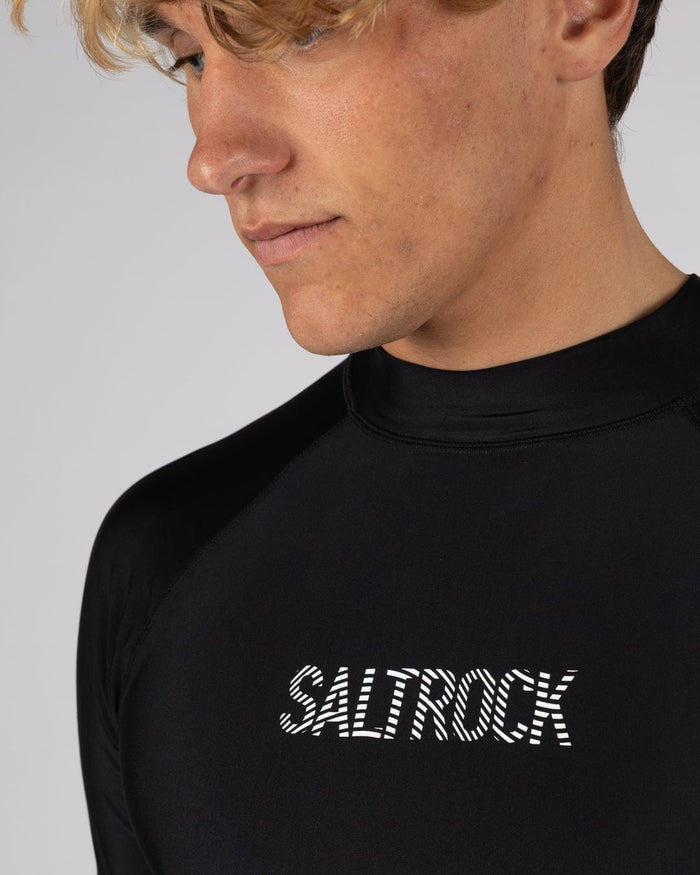 Core Mens Long Sleeve Rashvest in Black