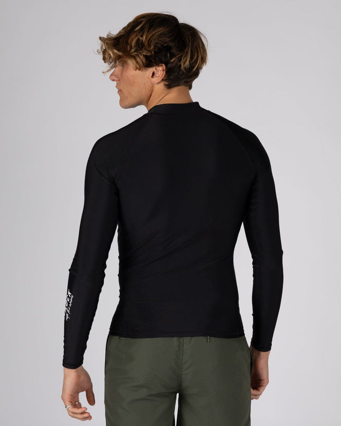 Core Mens Long Sleeve Rashvest in Black