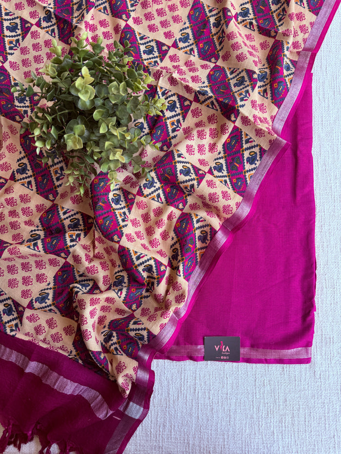 Cotton linen salwar suit material