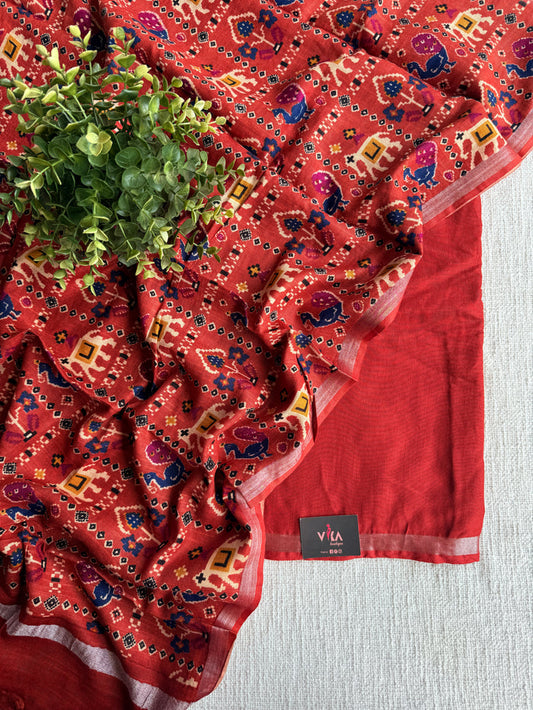 Cotton linen salwar suit material