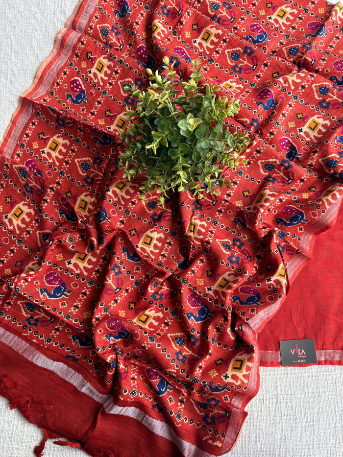 Cotton linen salwar suit material
