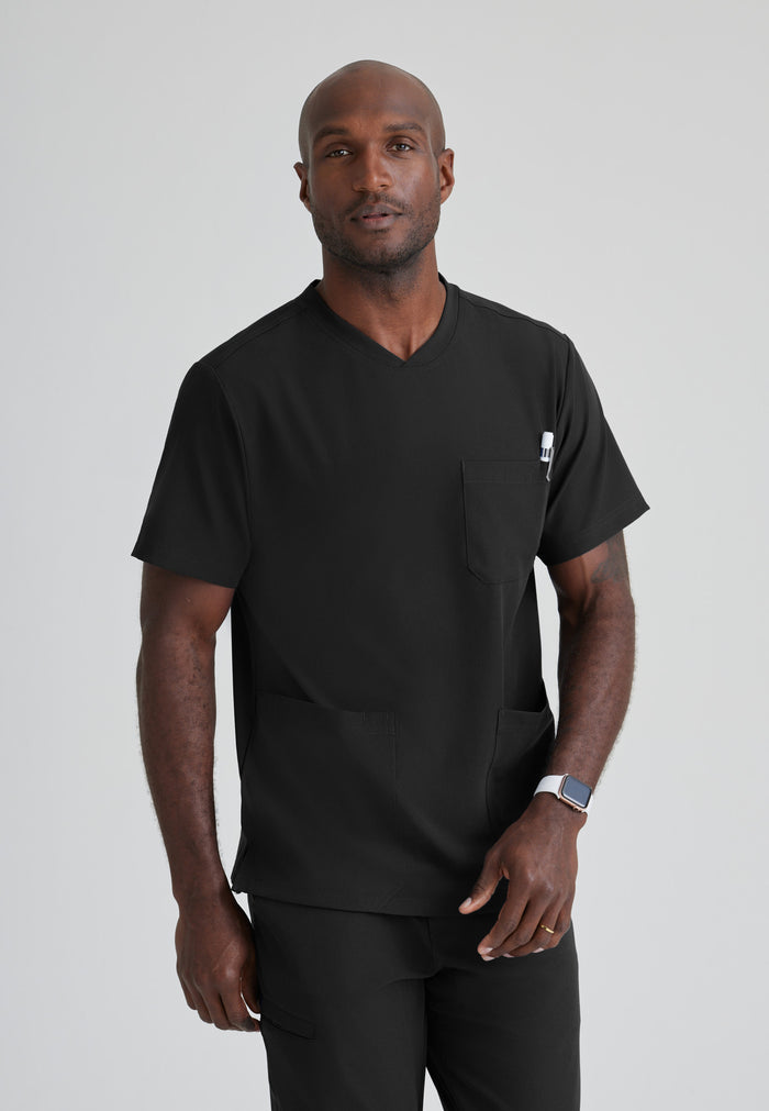 Crew Top - Black - Grey's Anatomy Scrubs