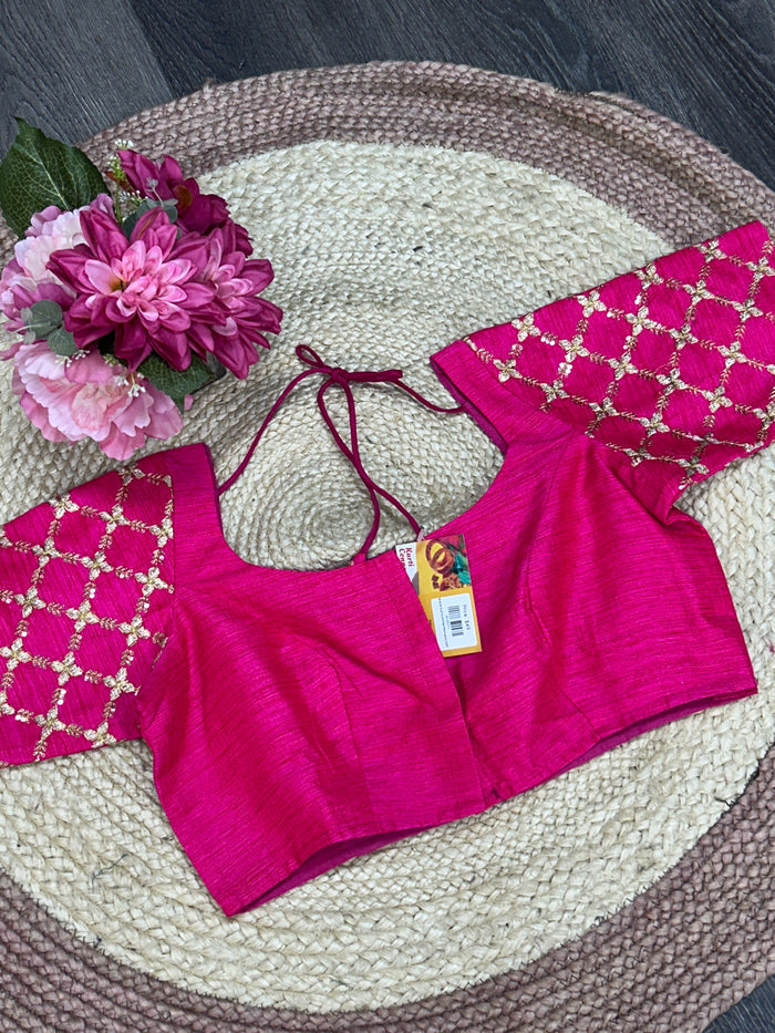 Dark pink blouse