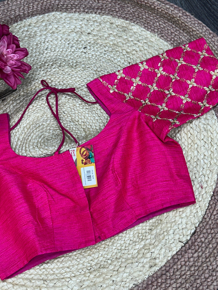 Dark pink blouse