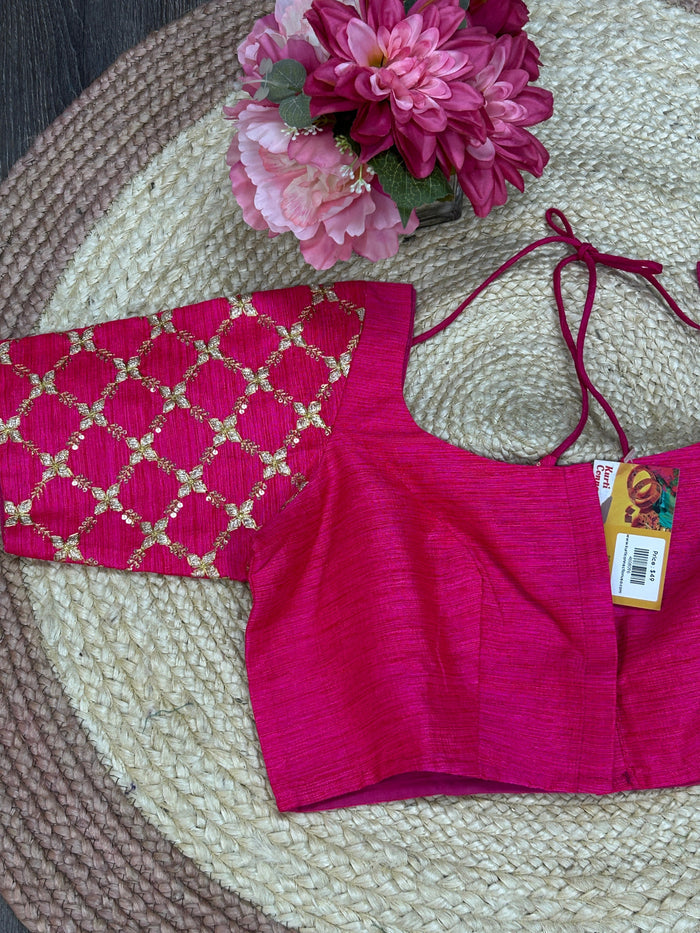 Dark pink blouse