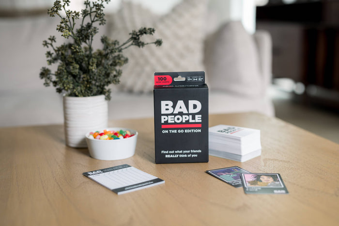 Dyce Games - BAD PEOPLE | ON-THE-GO EDITION: Tuck Box Adult Party Game