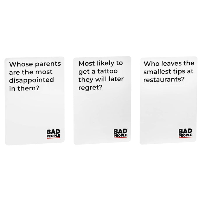 Dyce Games - BAD PEOPLE | ON-THE-GO EDITION: Tuck Box Adult Party Game