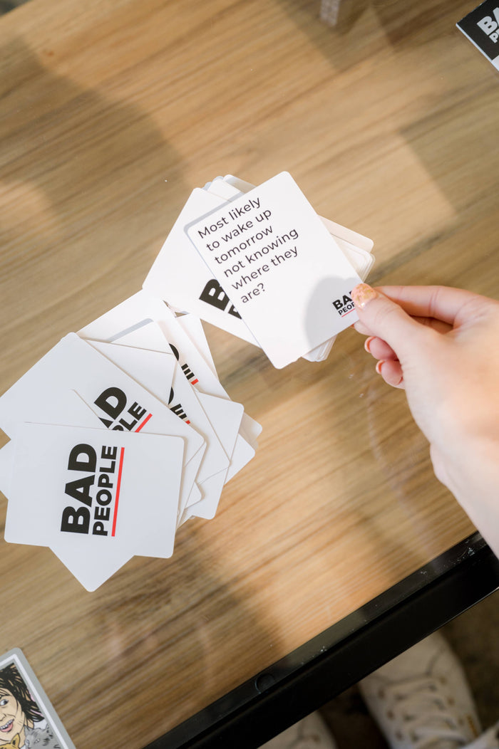 Dyce Games - BAD PEOPLE | ON-THE-GO EDITION: Tuck Box Adult Party Game