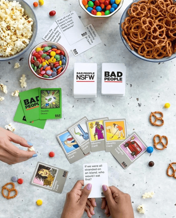 Dyce Games - BAD PEOPLE | ON-THE-GO EDITION: Tuck Box Adult Party Game