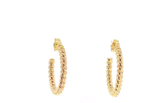 Earrings-Gold Zela Hoops