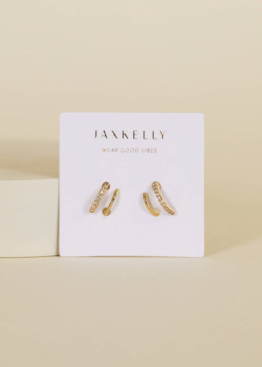 Earrings-Pave Spiral