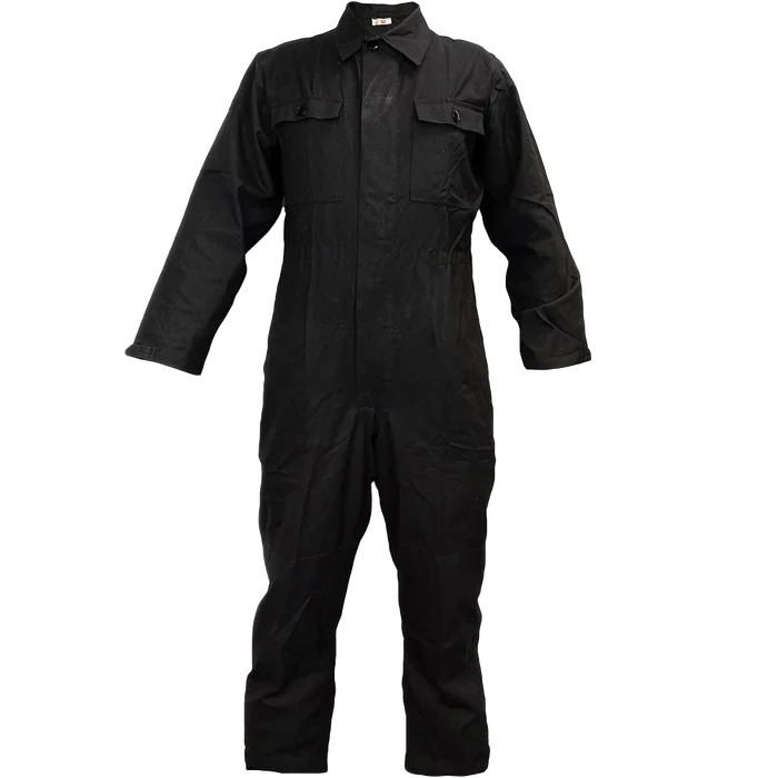 East German Black Work Overalls - East German Army Surplus - Overalls