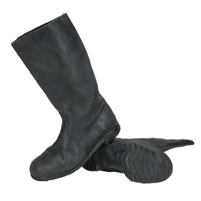 East German Leather Jackboots - East German Army Surplus - Combat Boots
