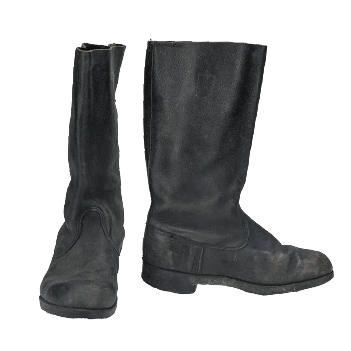 East German Leather Jackboots - East German Army Surplus - Combat Boots