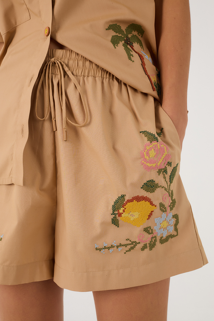 Embroidered Cotton Shorts_6
