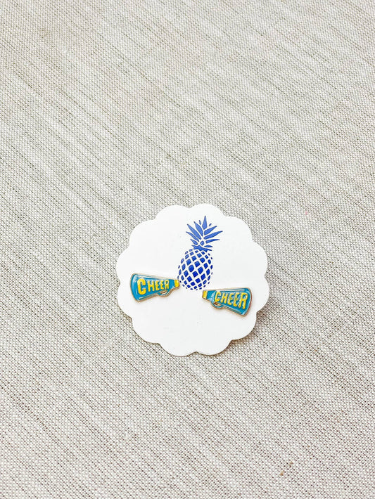 Enamel Stud Earrings-Cheer