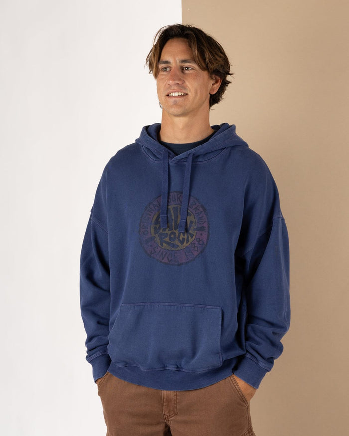 Essential Warp Mens Oversized Pop Hoodie in Purple