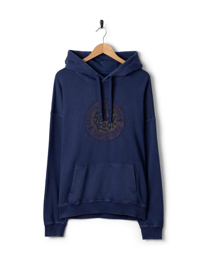 Essential Warp Mens Oversized Pop Hoodie in Purple