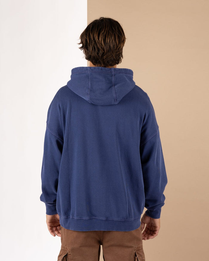 Essential Warp Mens Oversized Pop Hoodie in Purple