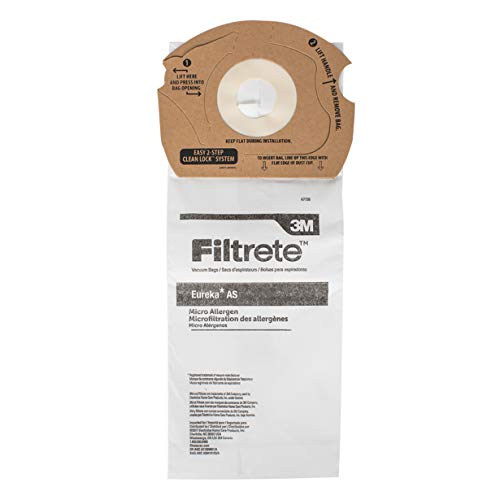 Eureka Style AS, EL1050, SP1050 Micro Allergen Paper Bags (3 bags) Generic Part 67726-6, 67726A-6