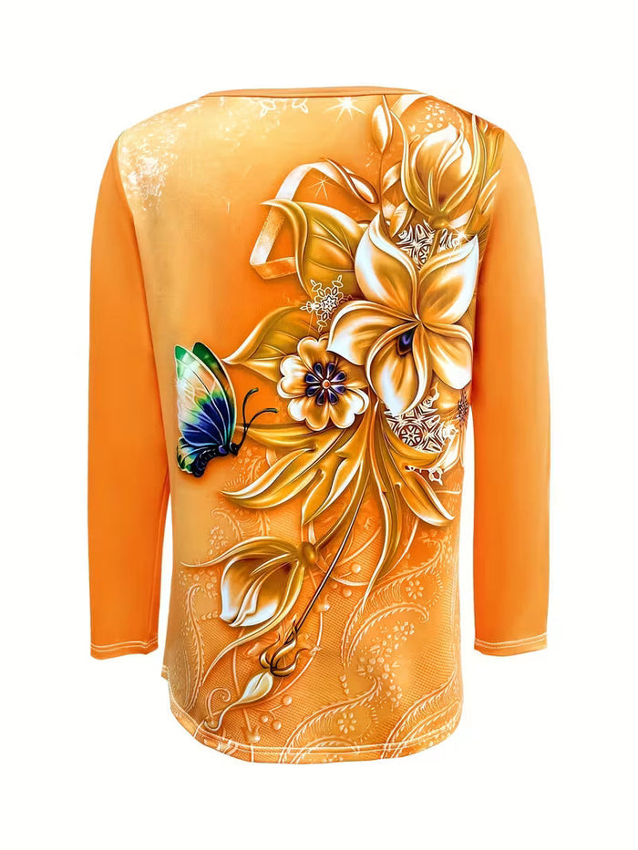 Faylorisse - Haut À Motif Floral Adapté À La Mode
