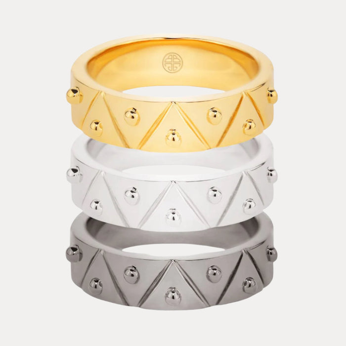 22kt Gold Plated Brass "Feel" Serenity Ring for Women | BuDhaGirl