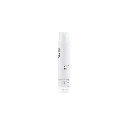 Fillmed Post Peel 100ml skincare product bottle with label visible, designed for post-peel skin care treatment.