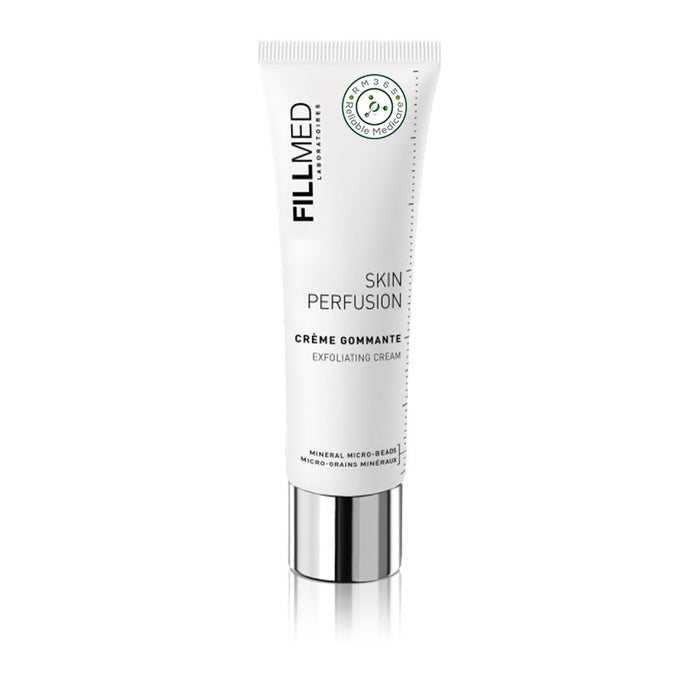 Fillmed Skin Perfusion Exfoliating Cream 50ML, a skin care product with a smooth cream texture for gentle exfoliation.