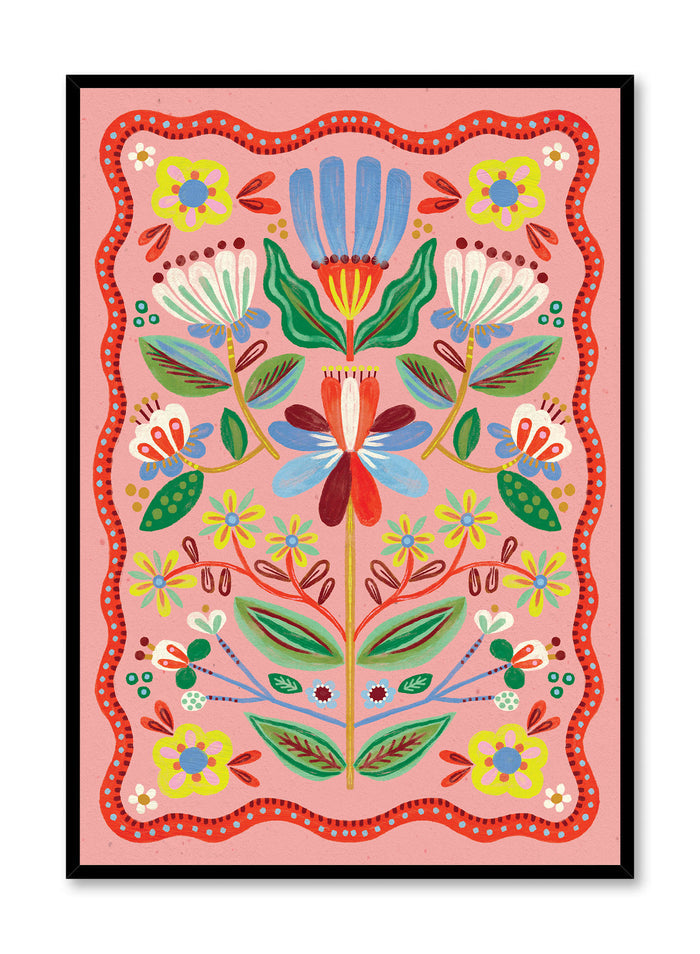 Flower Patch Symmetry, Poster