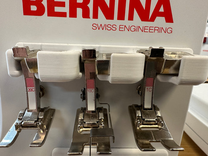 . Foot rack C coded feet and dual D feed fits 3 Bernina Jeff Sewing Machine Tools Supplies Accessories